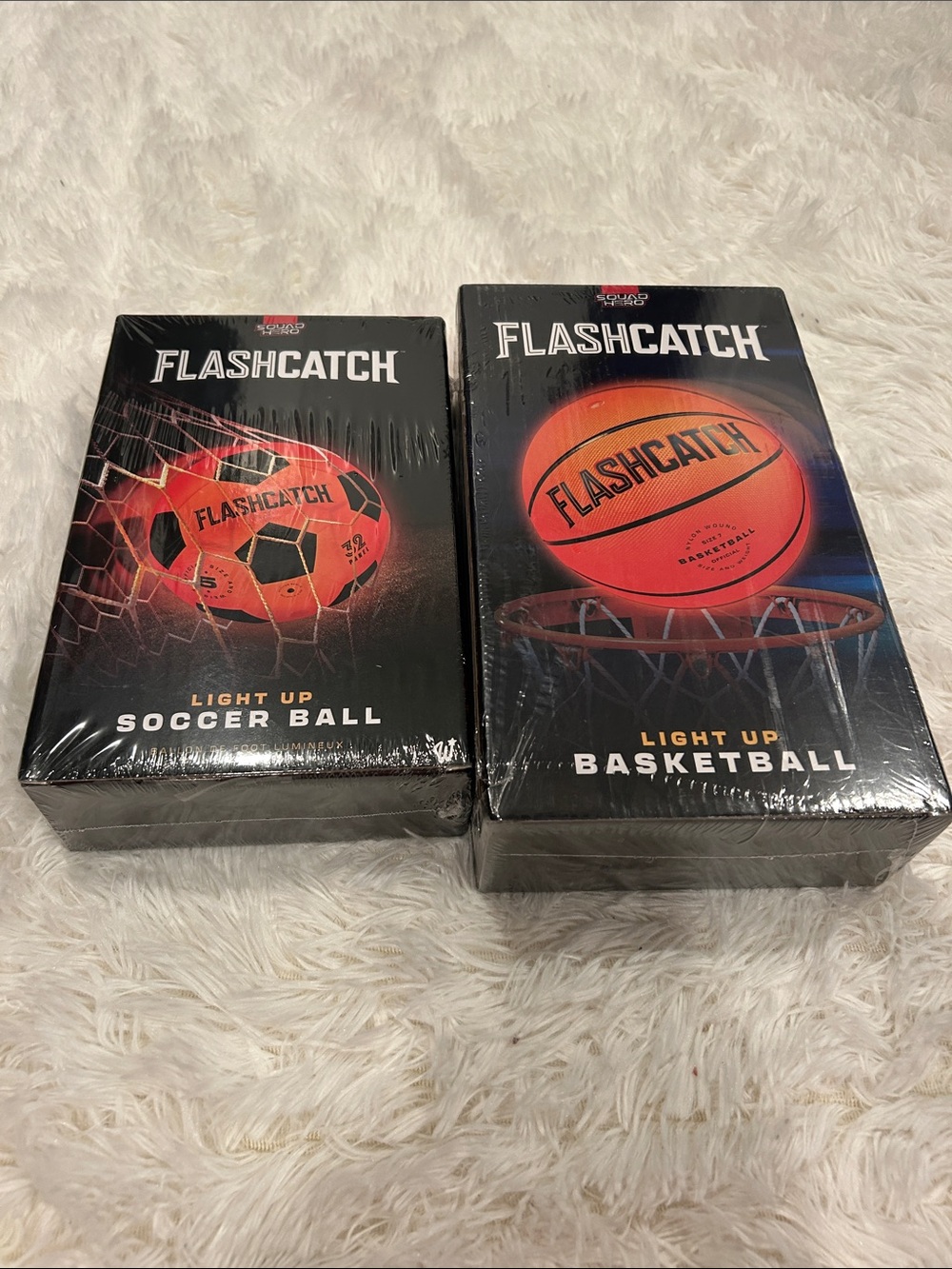 FlashCatch Light Up Soccer & Basketball Set - Orange